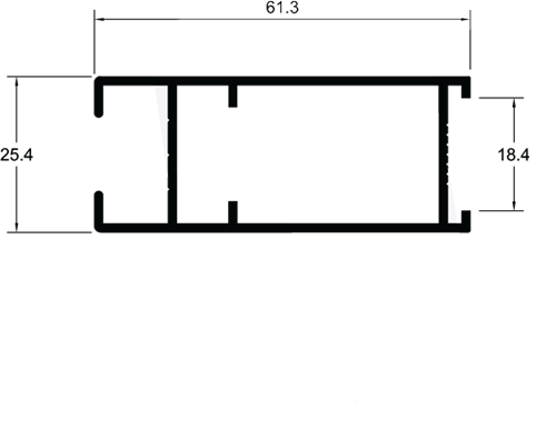 PERFIL DE ALUMÍNIO 6MM (SU241)
