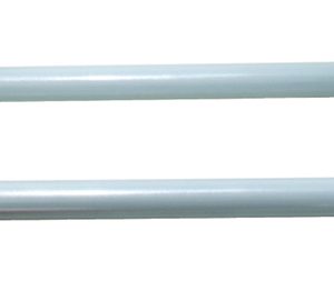 3880 – Puxador tubular reto (25mm de diâmetro), 30cm entre furos