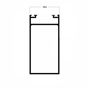 TUBO COLUNA 50X100MM (AL4033)