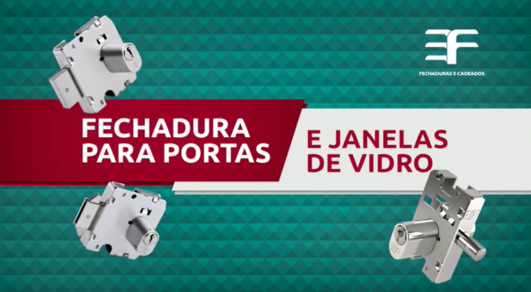 IMAGEM DE 3F FECHADURAS PARA PORTAS E JANELAS DE VIDRO