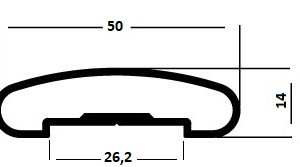 PERFIL DE CORRIMAO NATURAL (CG003)