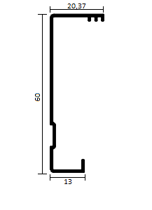 PERFIL 6M PERFILATTO VISTA INTERNA (FCX0231)