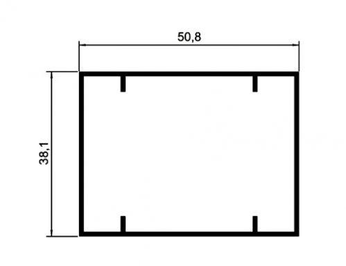 TUBO RETANGULAR 50X38MM (PC004)