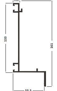 PERFIL PORTAO BASCULANTE CAIXA LATERAL (PC602)