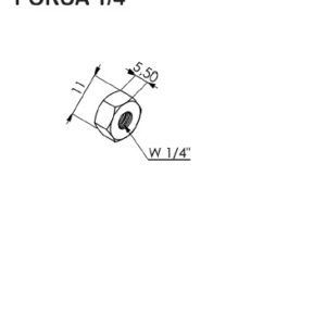 PORCA 1/4" (POR517)
