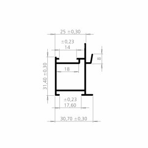 PERFIL MONTANTE MÃO DE AMIGO (SU040)