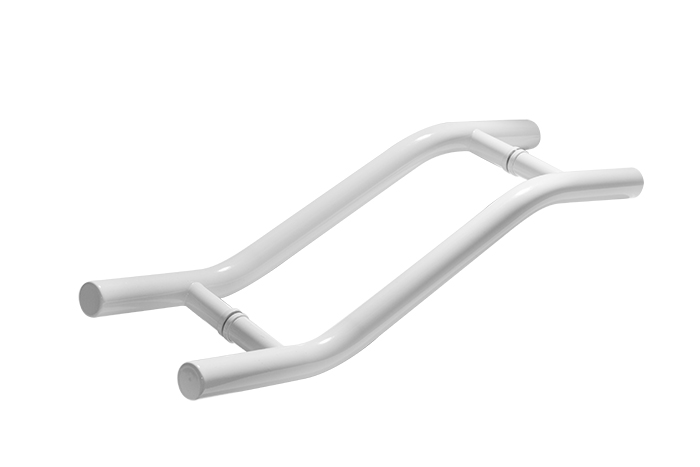 TSD - Puxador tubular em “S” (25mm de diâmetro), 30cm entre furos