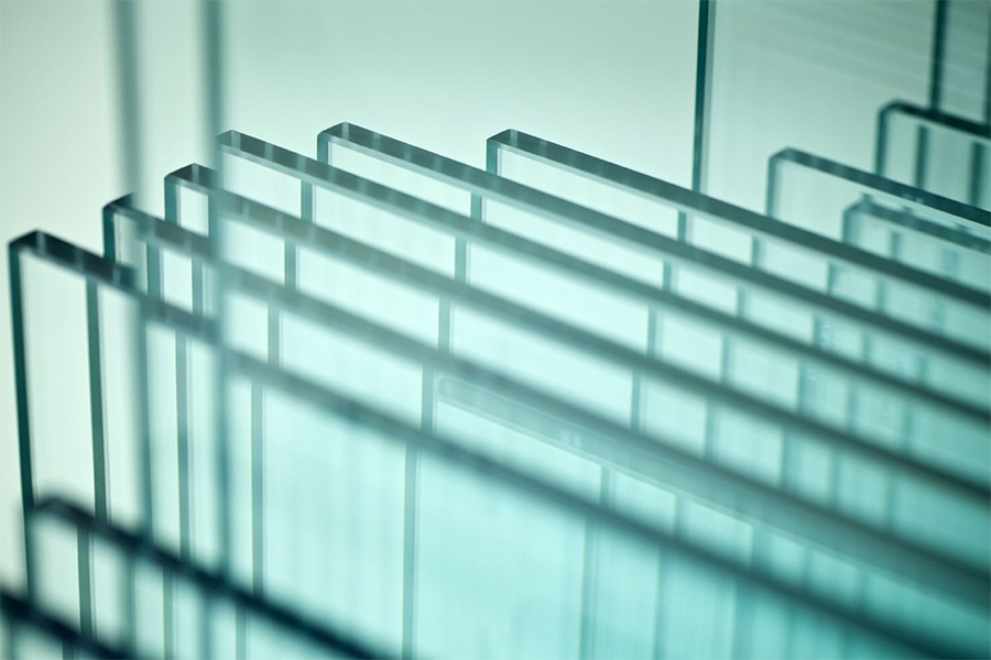 Imagem de vários vidros temperados